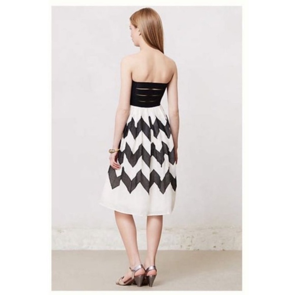 Anthropologie Leifnotes black and white dress XS - Picture 2 of 11